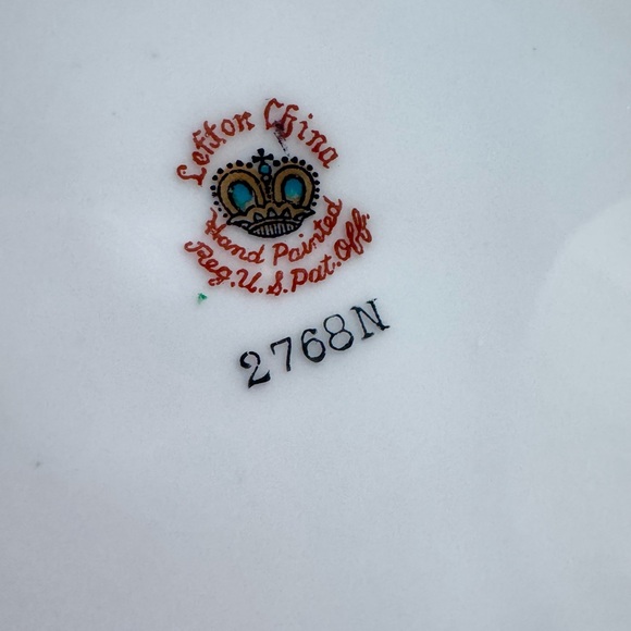 Vintage Pair of Lefton China Snack Plates and Teacups - Picture 6 of 8